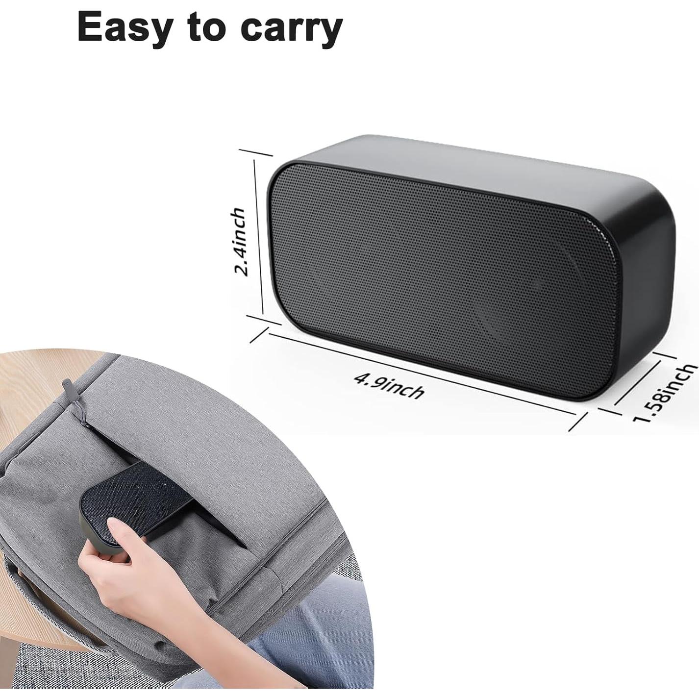 Altavoz USB Multimedia Shuley Portátil 12.2 cm Negro