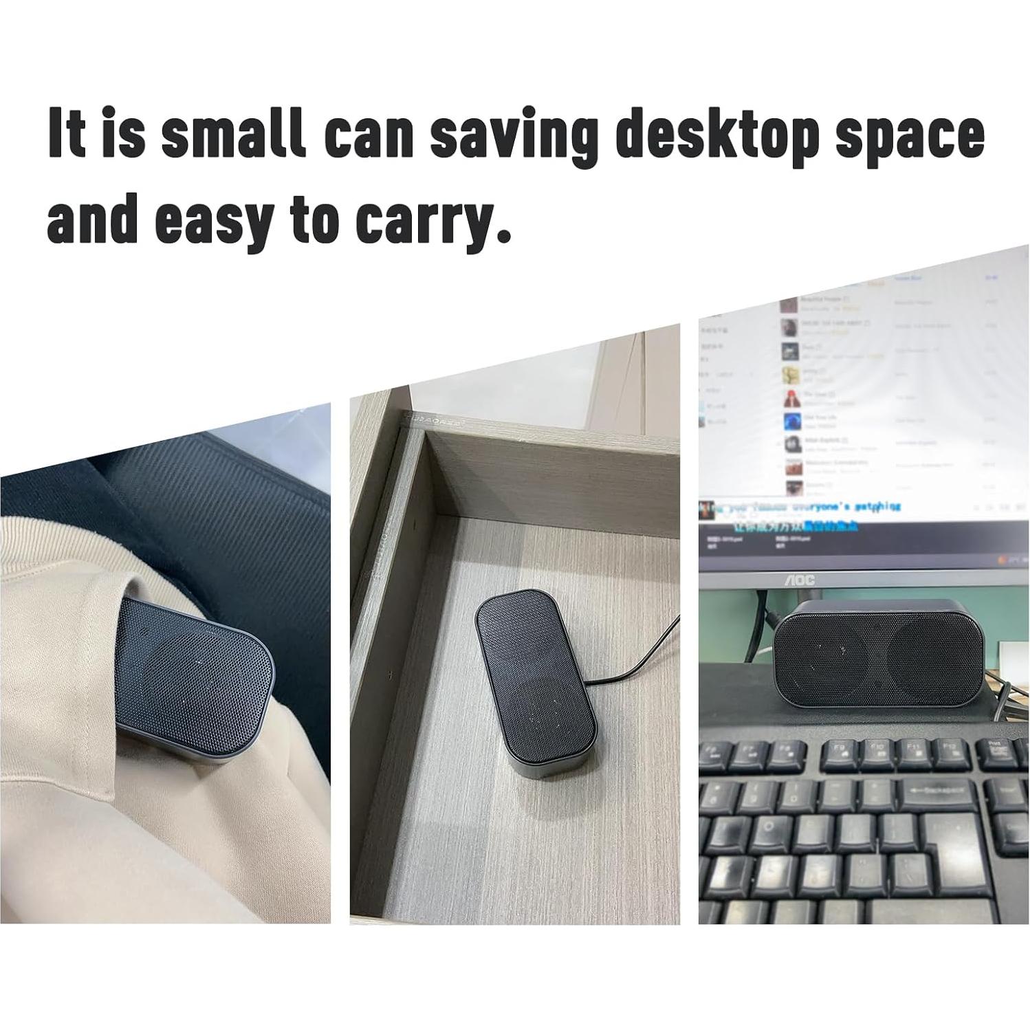 Altavoz USB Multimedia Shuley Portátil 12.2 cm Negro