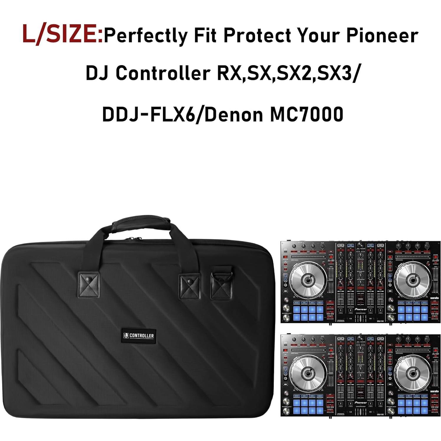 Funda Dura para Controlador DJ Pioneer DDJ-FLX6/SX2/SX3 - Negro
