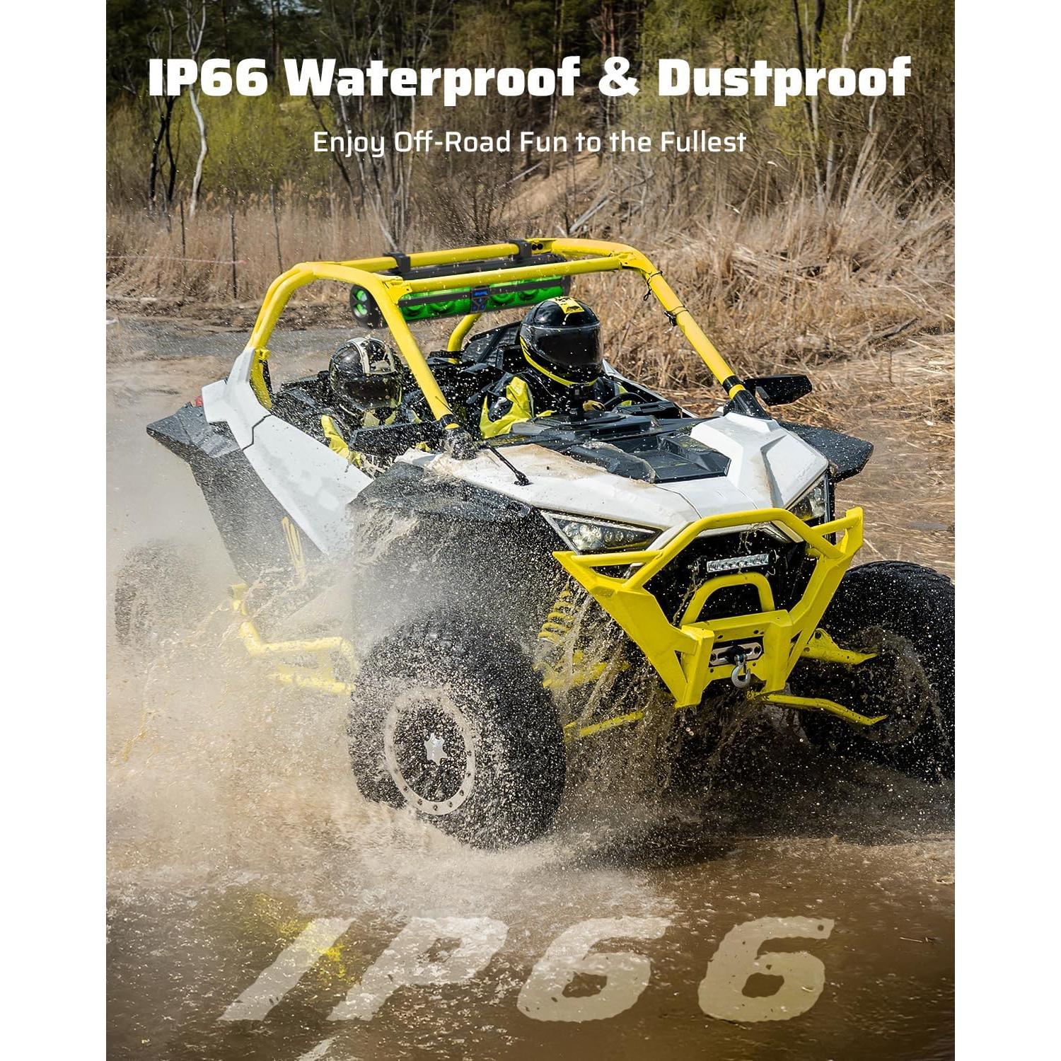 Barra de Sonido UTV Ehaho MT4321 500W Bluetooth IP66