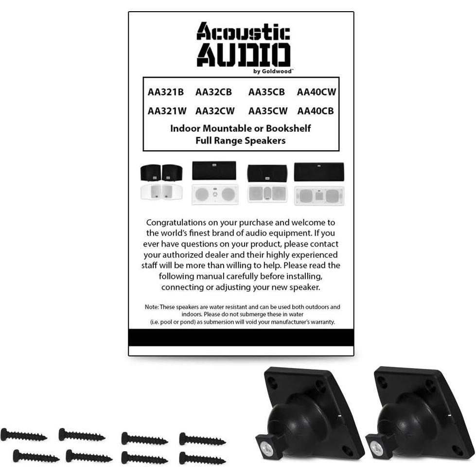 Altavoces Indoor Montables Acoustic Audio AA321B 1600W Paquete 4