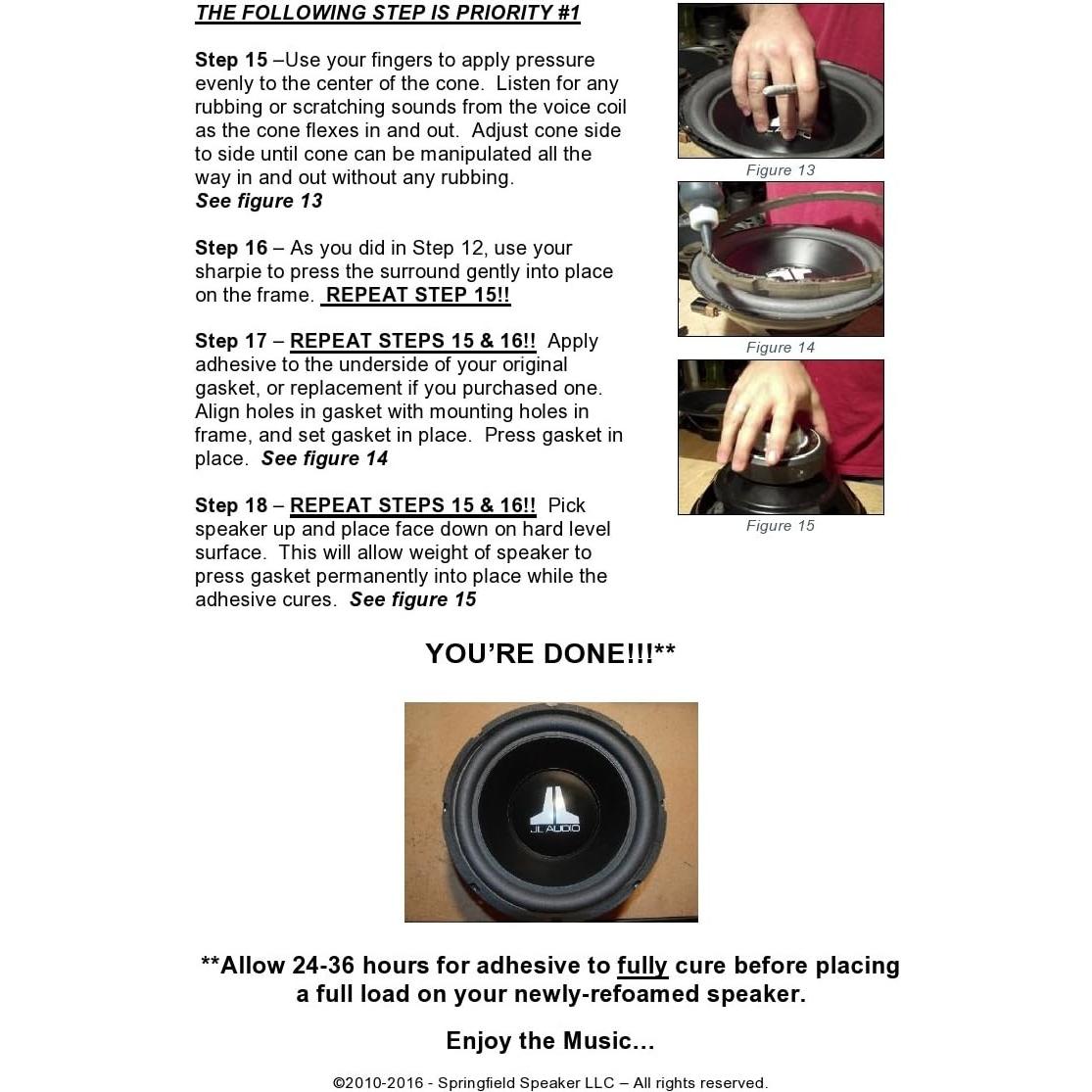 Kit de Reparación de Bisel de Espuma Springfield 10"