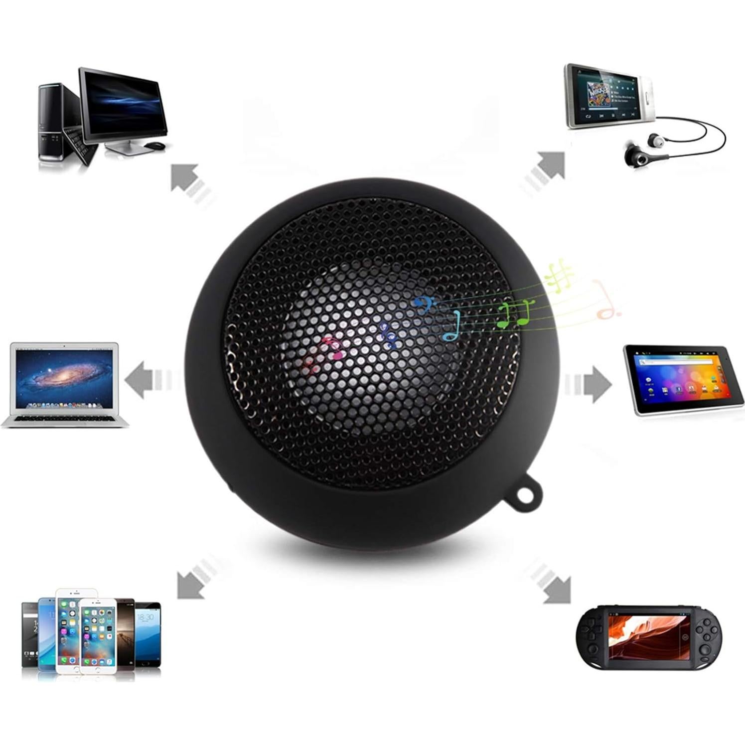 Mini Altavoz Portátil Zerone-MS1 con Conexión Aux 3.5mm