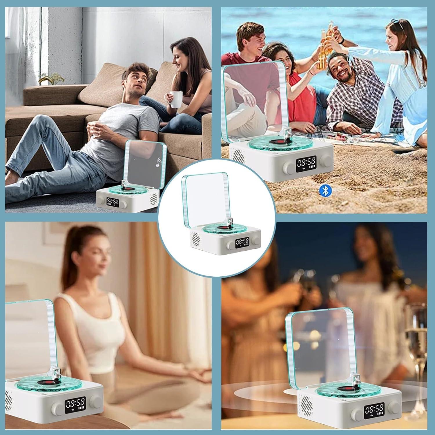 Altavoz Bluetooth Retro Waves con Luz Ambiental 360°