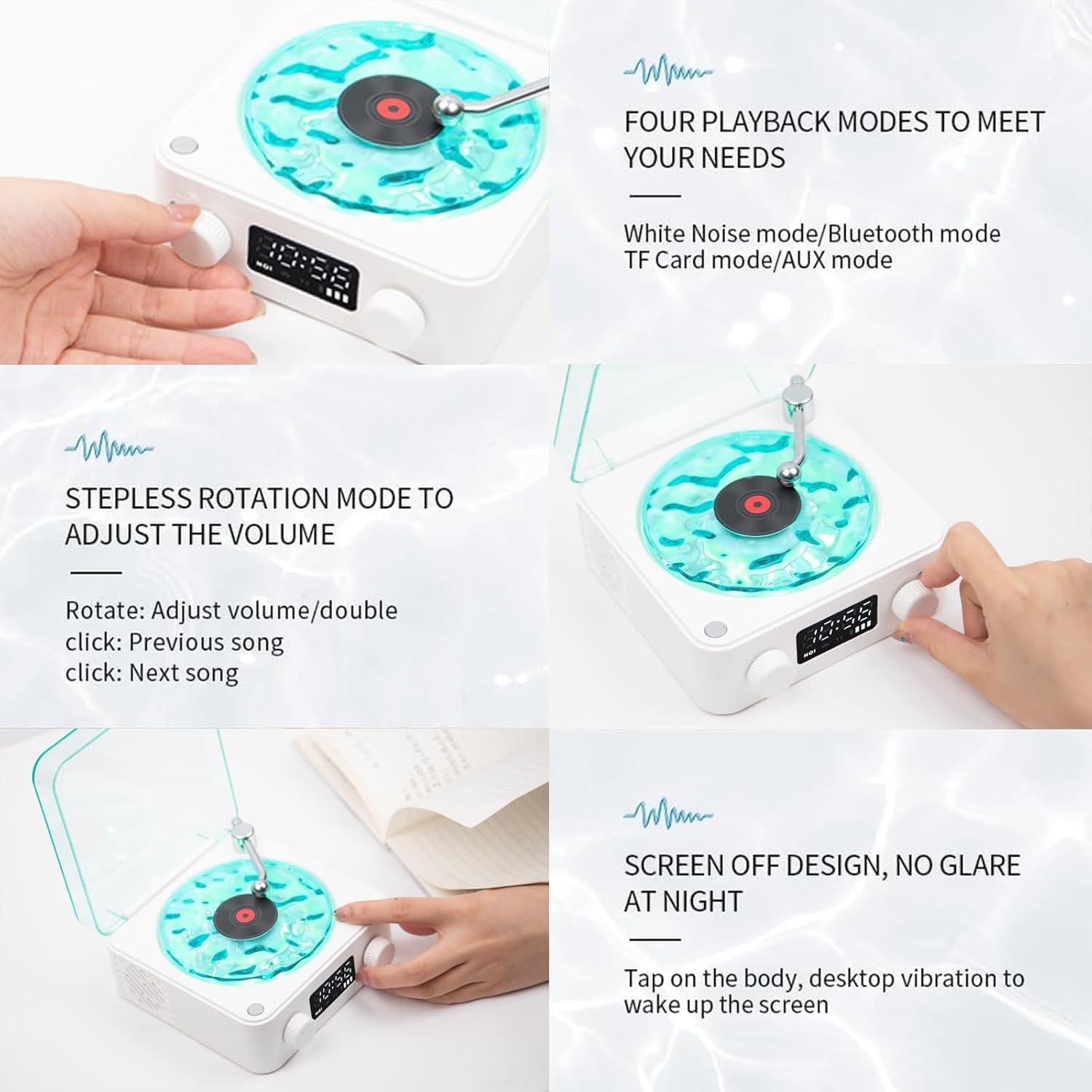 Altavoz Bluetooth Retro Waves con Luz Ambiental 360°