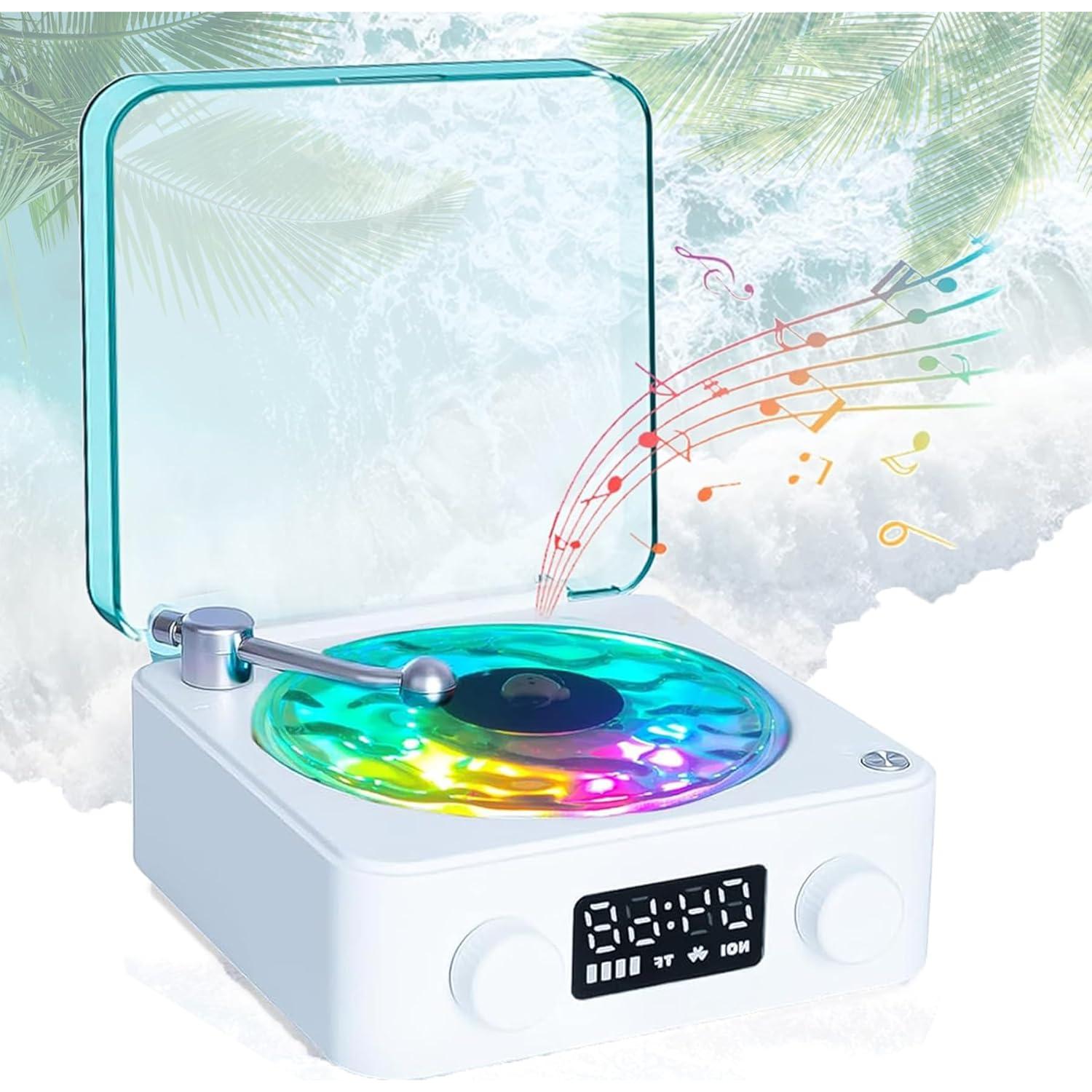 Altavoz Bluetooth Retro Waves con Luz Ambiental 360°