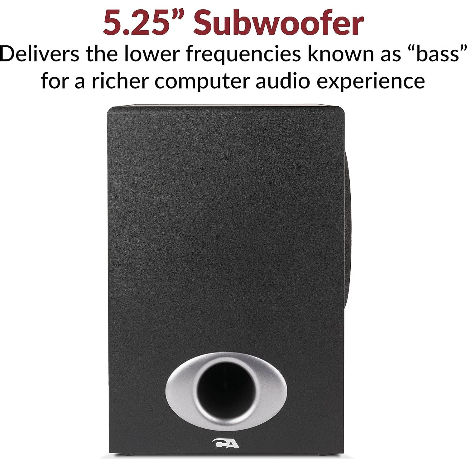 Altavoces 2.1 Cyber Acoustics CA-3810 con Subwoofer 80W
