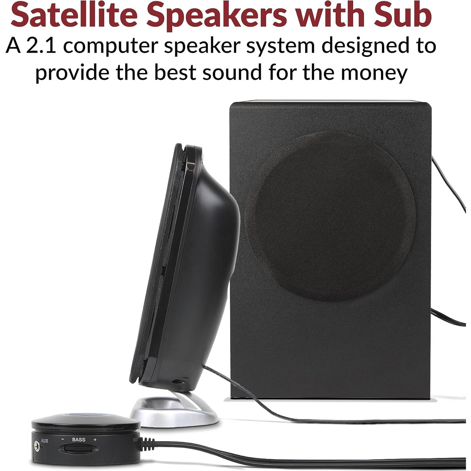 Altavoces 2.1 Cyber Acoustics CA-3810 con Subwoofer 80W