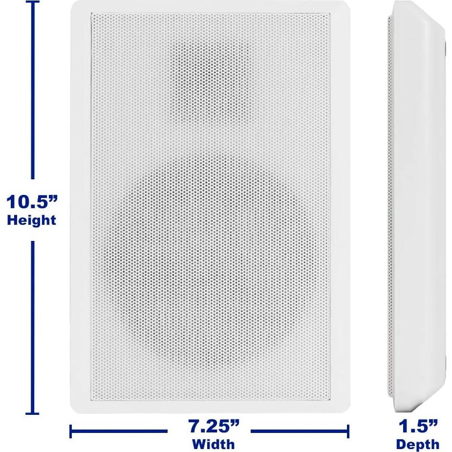 Altavoces montables en pared Acoustic Audio SLM1W, 2 unidades