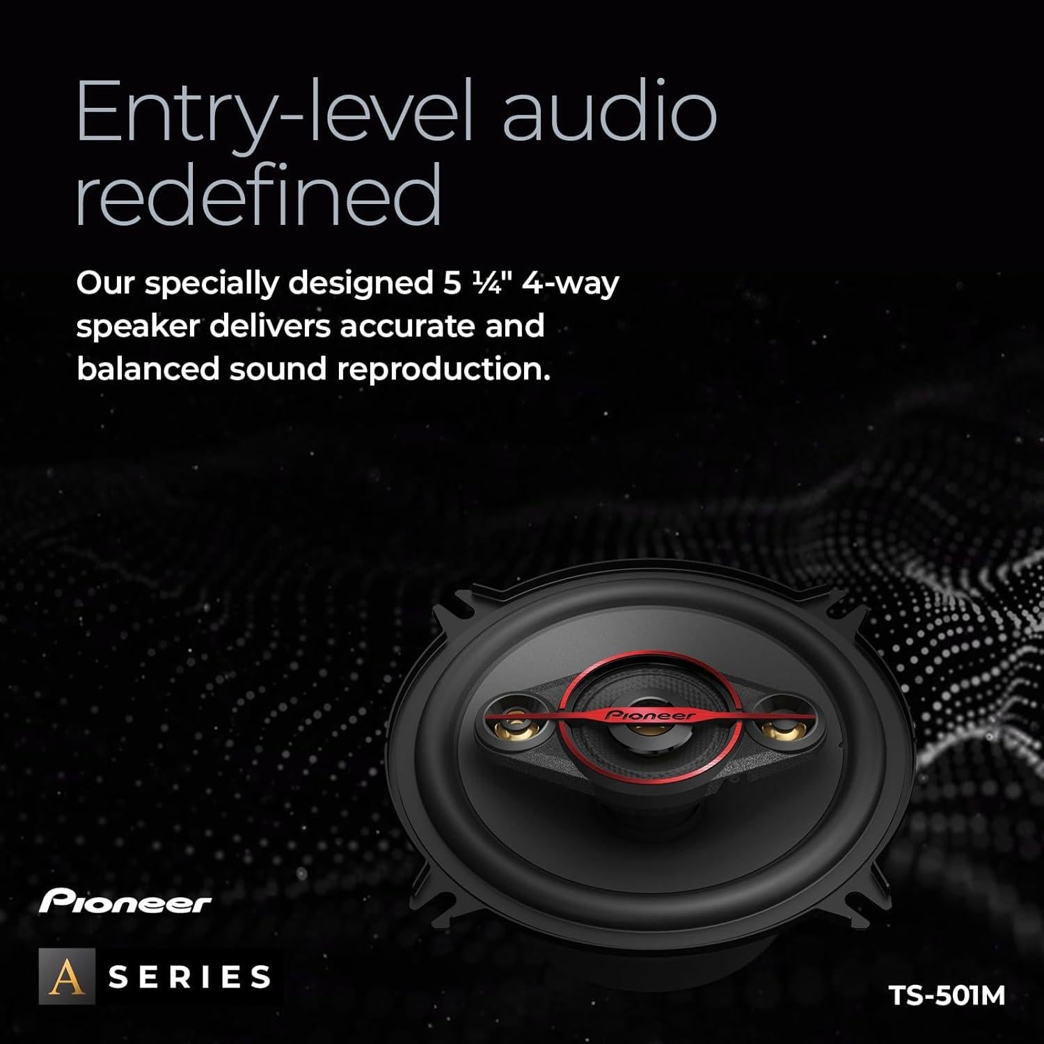 Altavoces Coaxiales Pioneer TS-501M 5.25" 300W para Auto