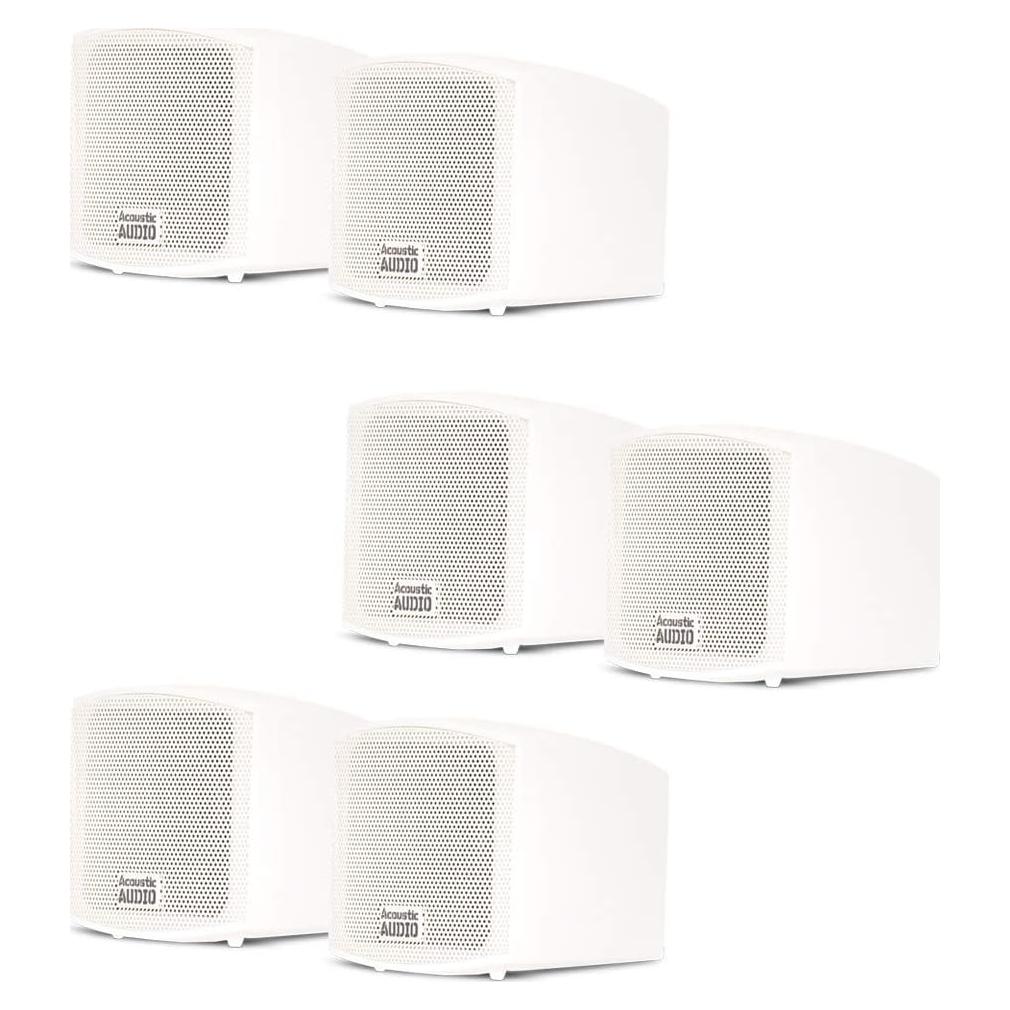 Altavoces de Interior Acoustic Audio AA321W Blancos 6 Unidades