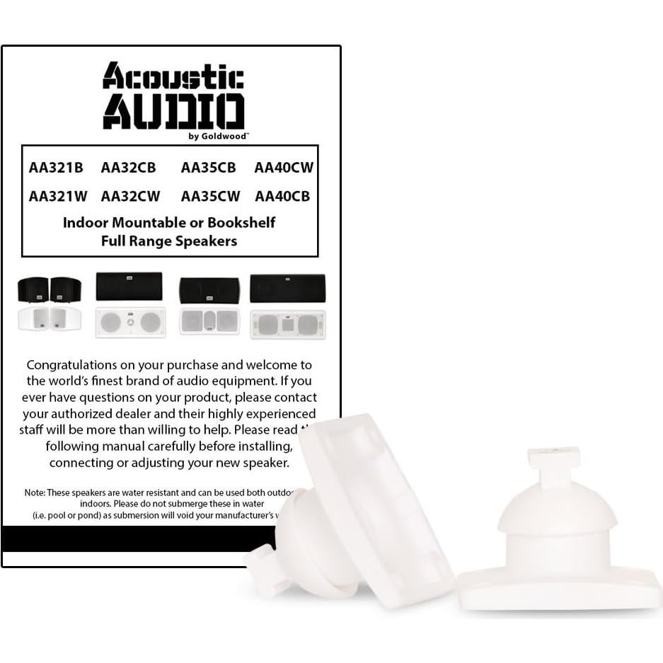 Altavoces de Interior Acoustic Audio AA321W Blancos 6 Unidades