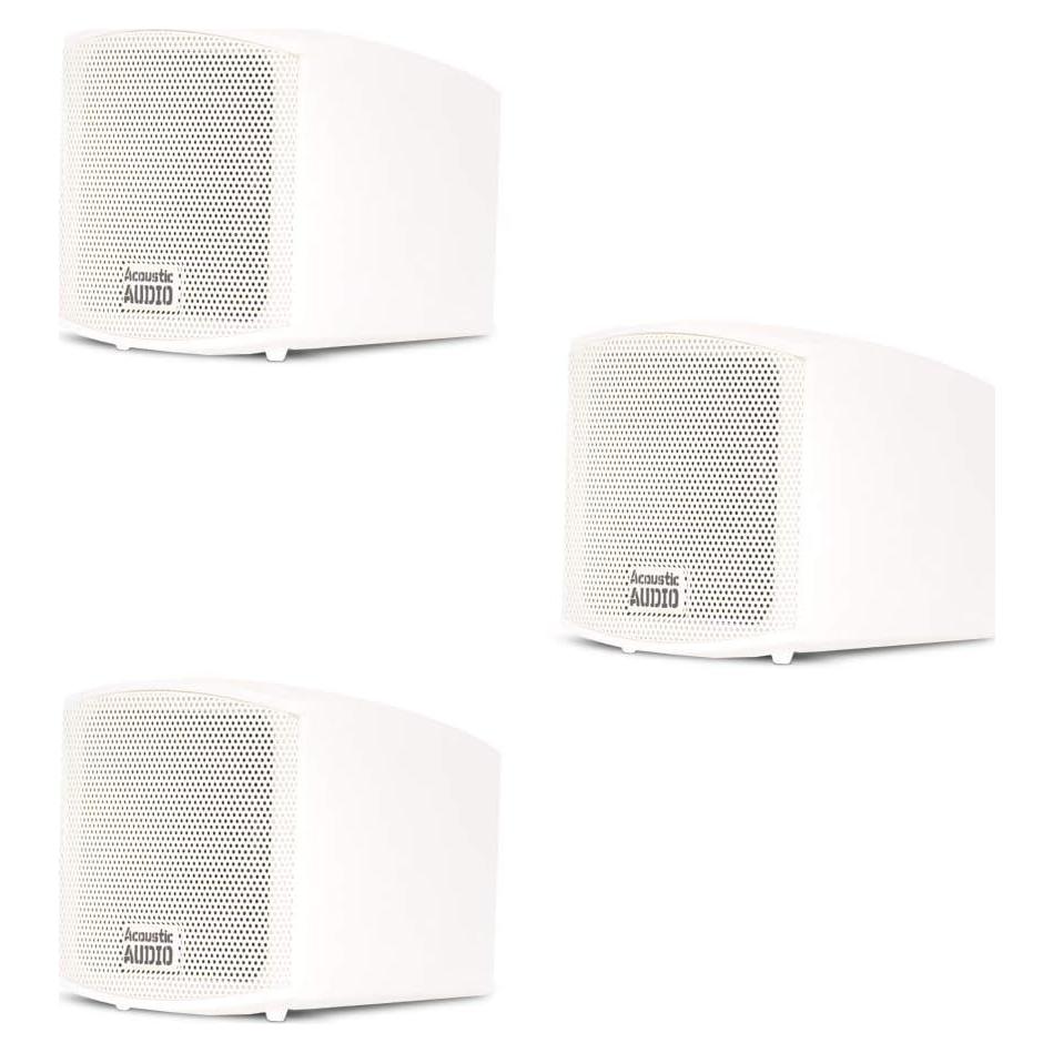 Altavoces de Interior Acoustic Audio AA321W Set de 3 Blancos