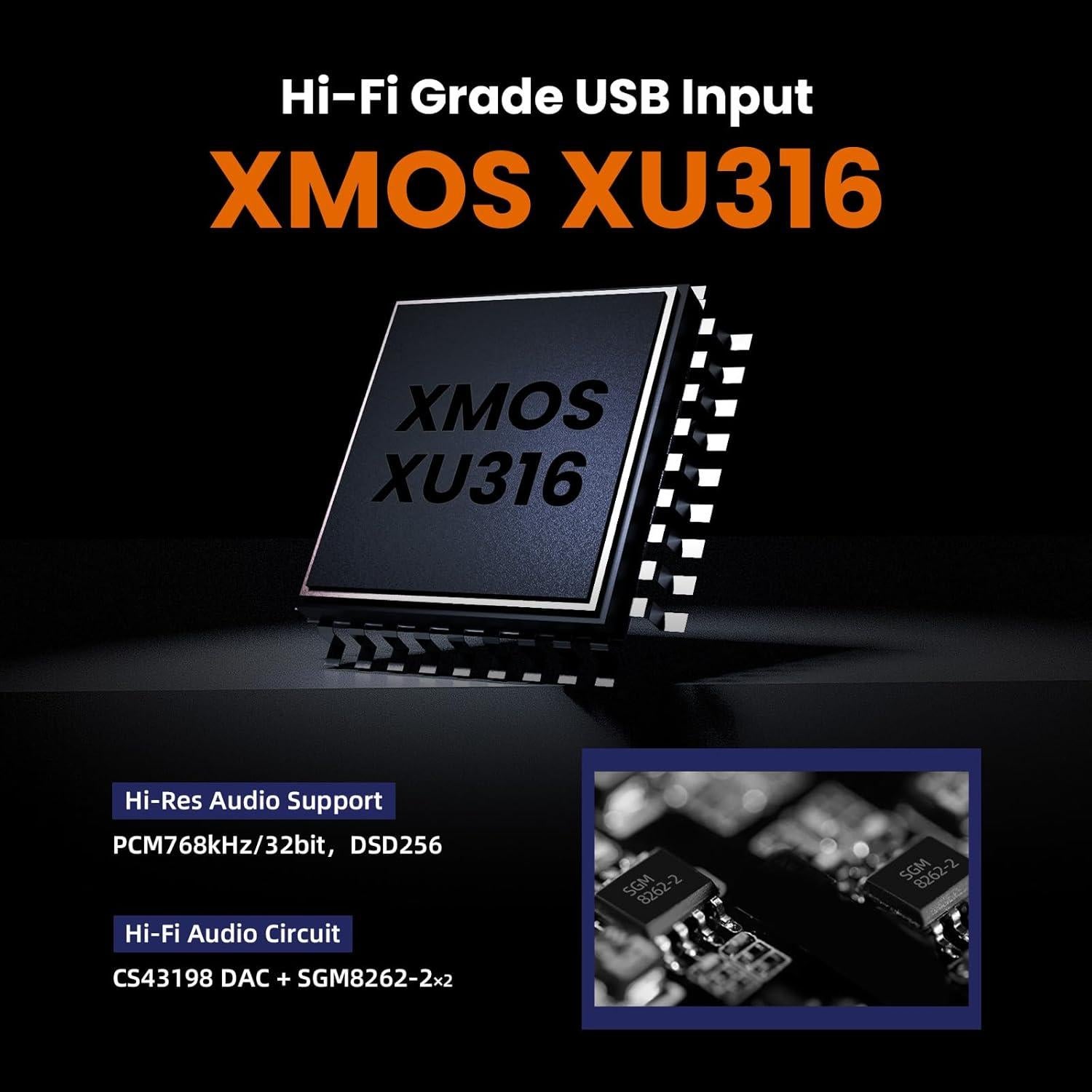 DAC/AMP USB Portátil SHANLING H0, 768kHz/32bit, 690mW