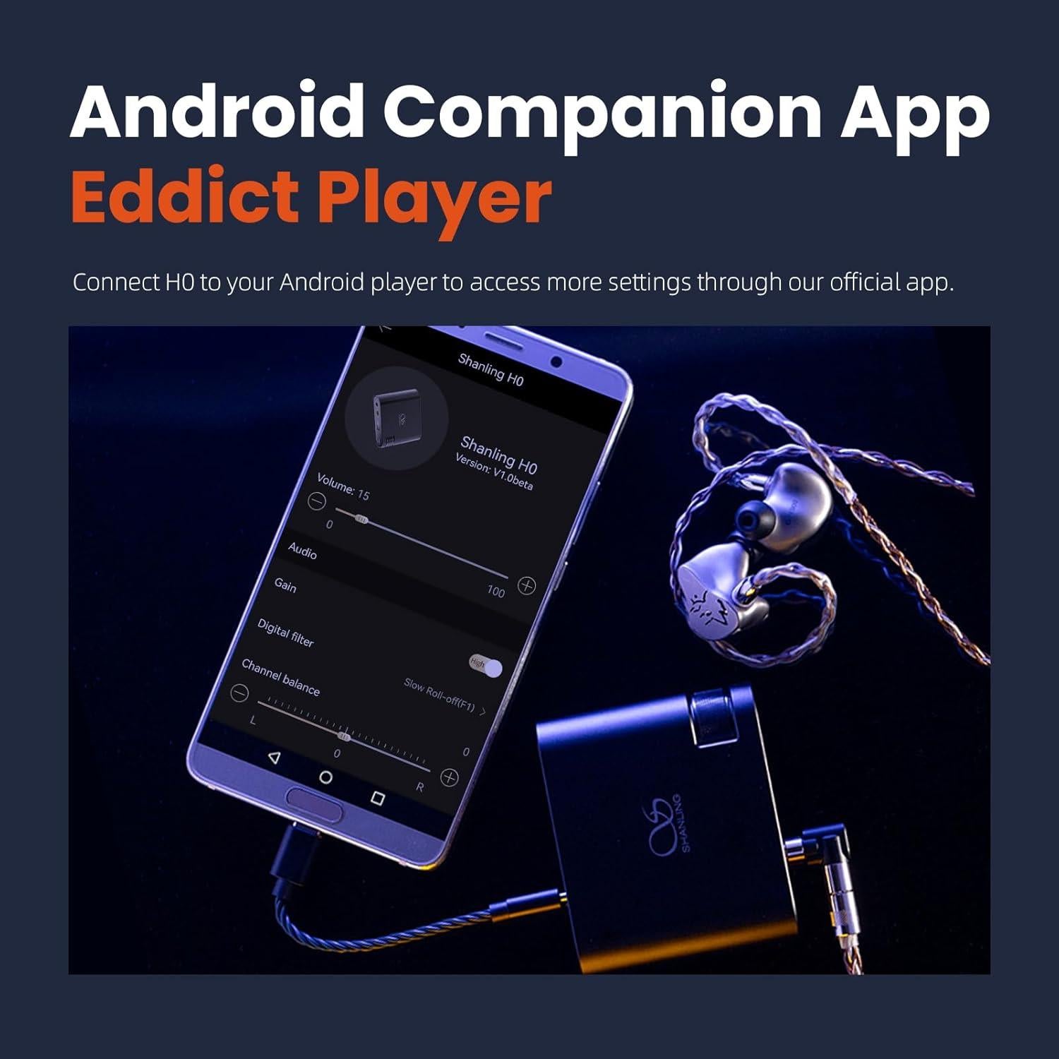 DAC/AMP USB Portátil SHANLING H0, 768kHz/32bit, 690mW