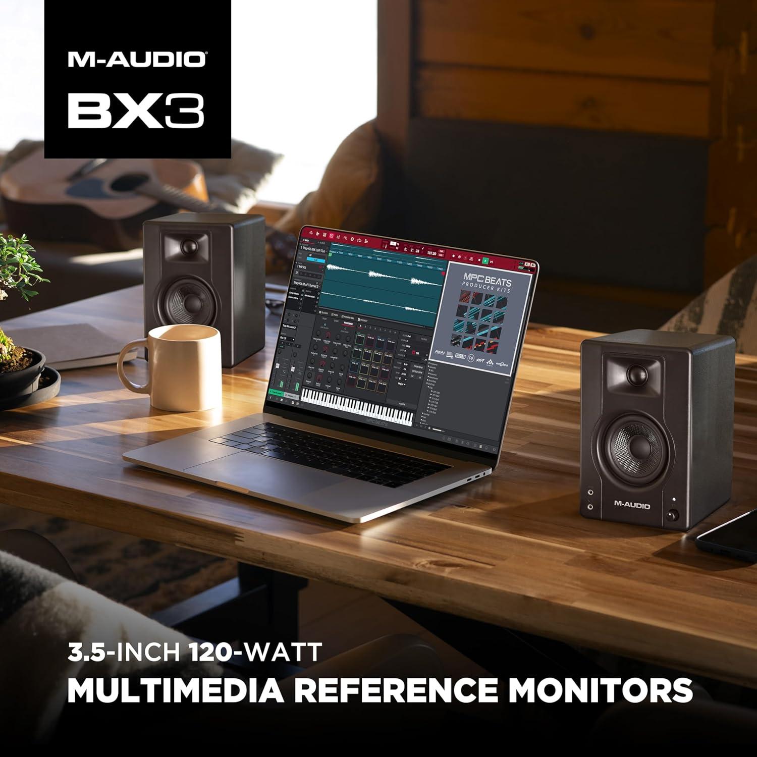 M-AUDIO BX3 Monitores de Estudio 120W 3.5" Altavoces PC
