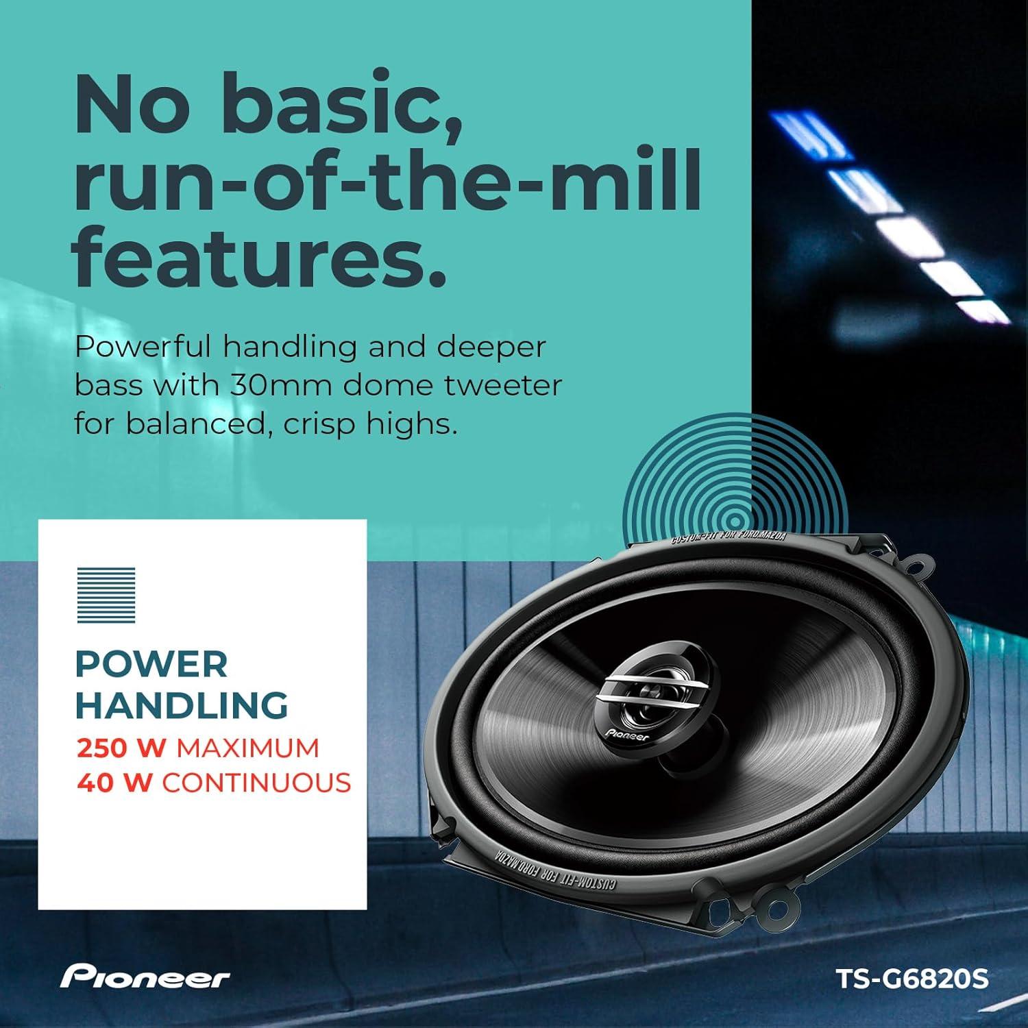 Altavoz Coaxial Pioneer TS-G6820S 15.24x20.32cm 250W