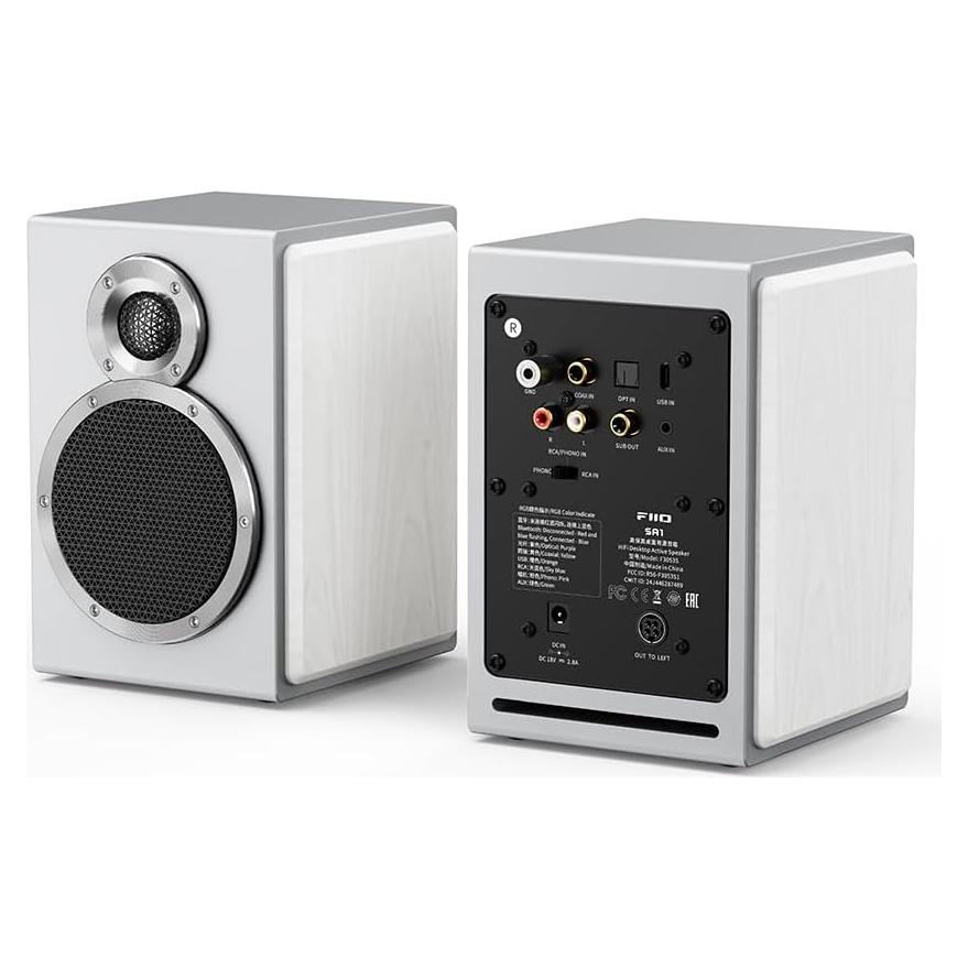 Altavoz FiiO SA1 Bluetooth 20W, Ecualizador 31 Bandas, Blanco