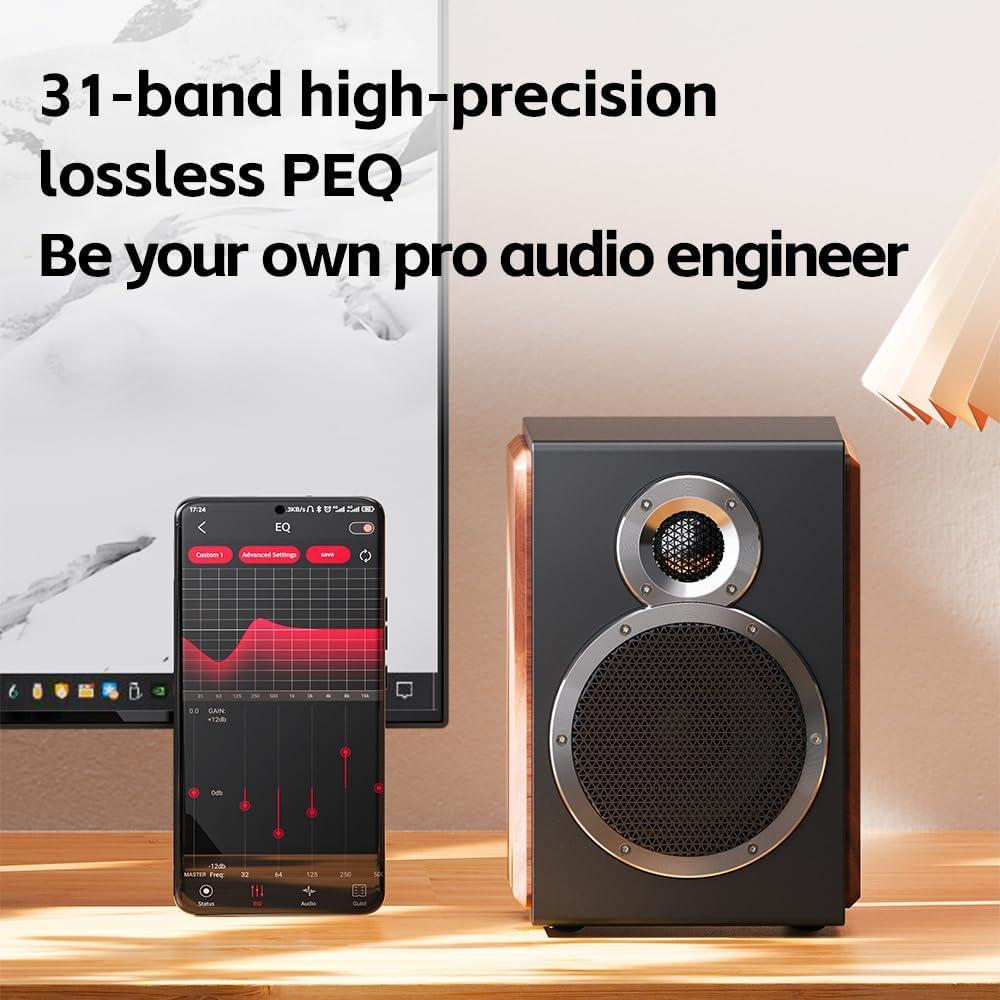 Altavoz FiiO SA1 Bluetooth 20W, Ecualizador 31 Bandas, Blanco