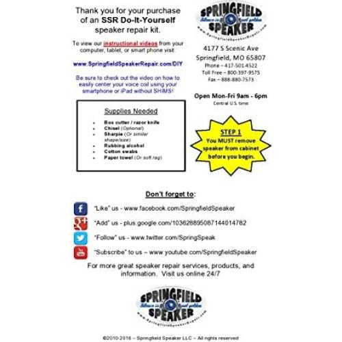 Kit de reparación de borde de espuma Pioneer 2A8 - 2 altavoces