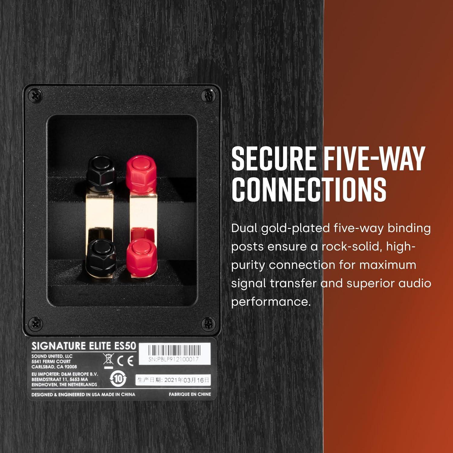 Altavoz de Torre Polk ES50 - 5.25" Woofers, 1" Tweeter, Nogal