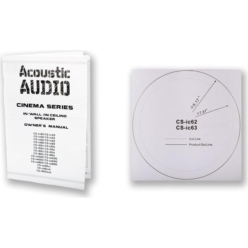 Par de Altavoces en Techo 6.5" 3 Vías Goldwood CSic63 Blanco