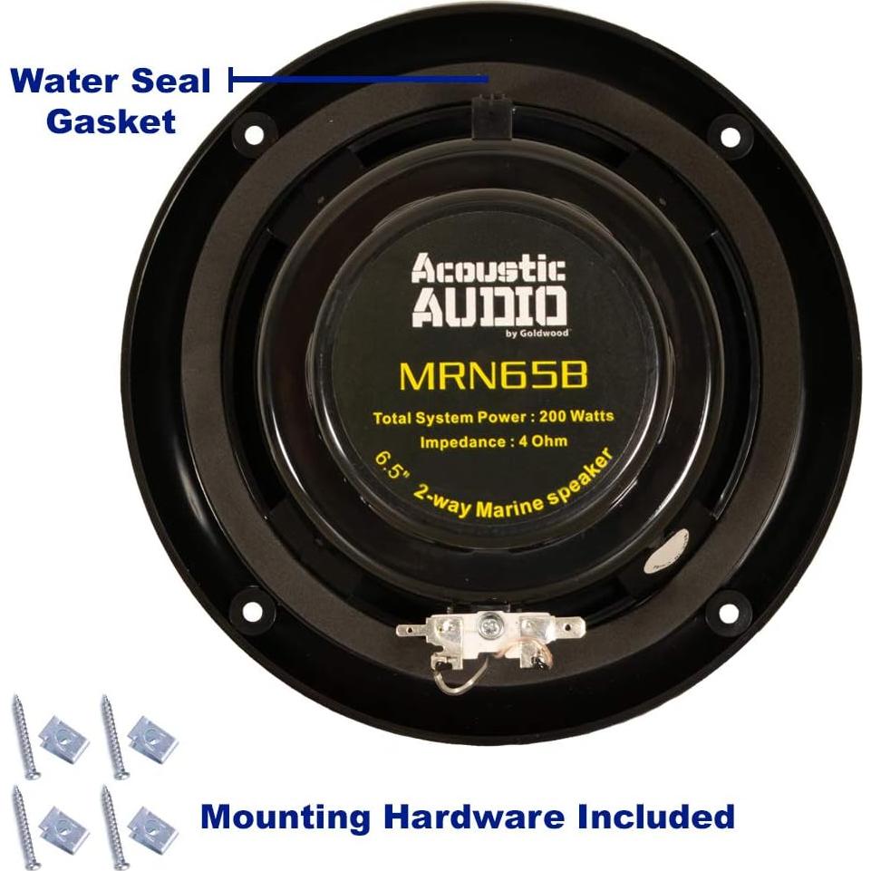 Altavoces Marinos Impermeables Acoustic Audio MRN65B 6.5"