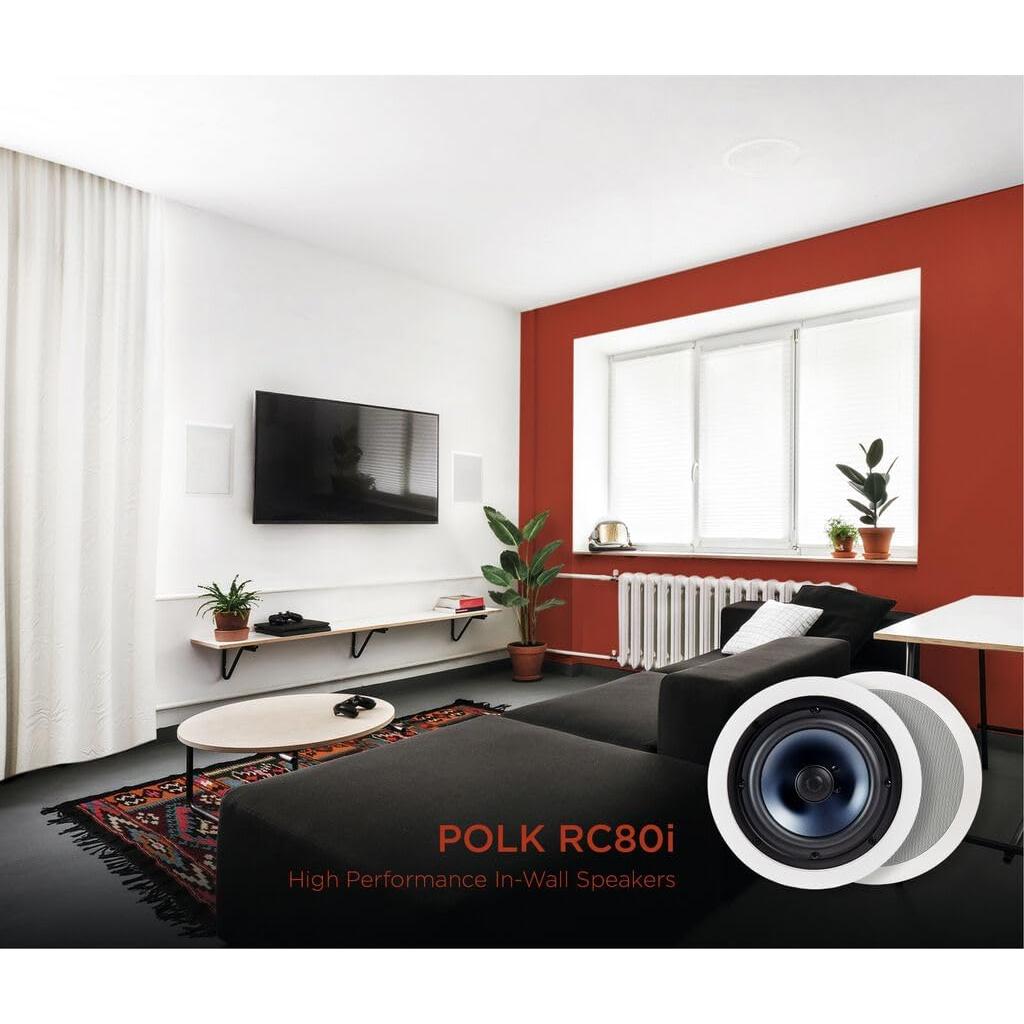 Paquete de 8 Altavoces de Techo Polk Audio RC80i - Blanco