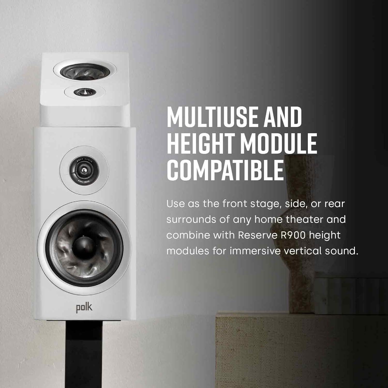 Altavoz de estantería Polk Audio Reserve R200 6.5" Negro