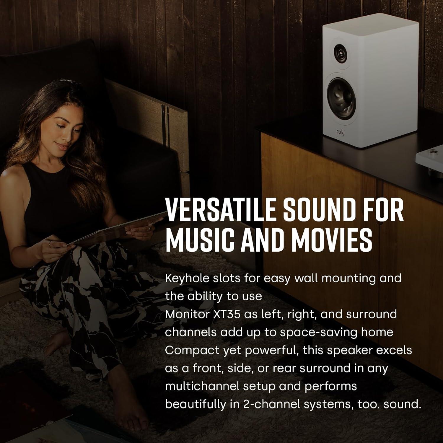 Altavoz de estantería Polk Reserve R100 Hi-Res 5.25" negro