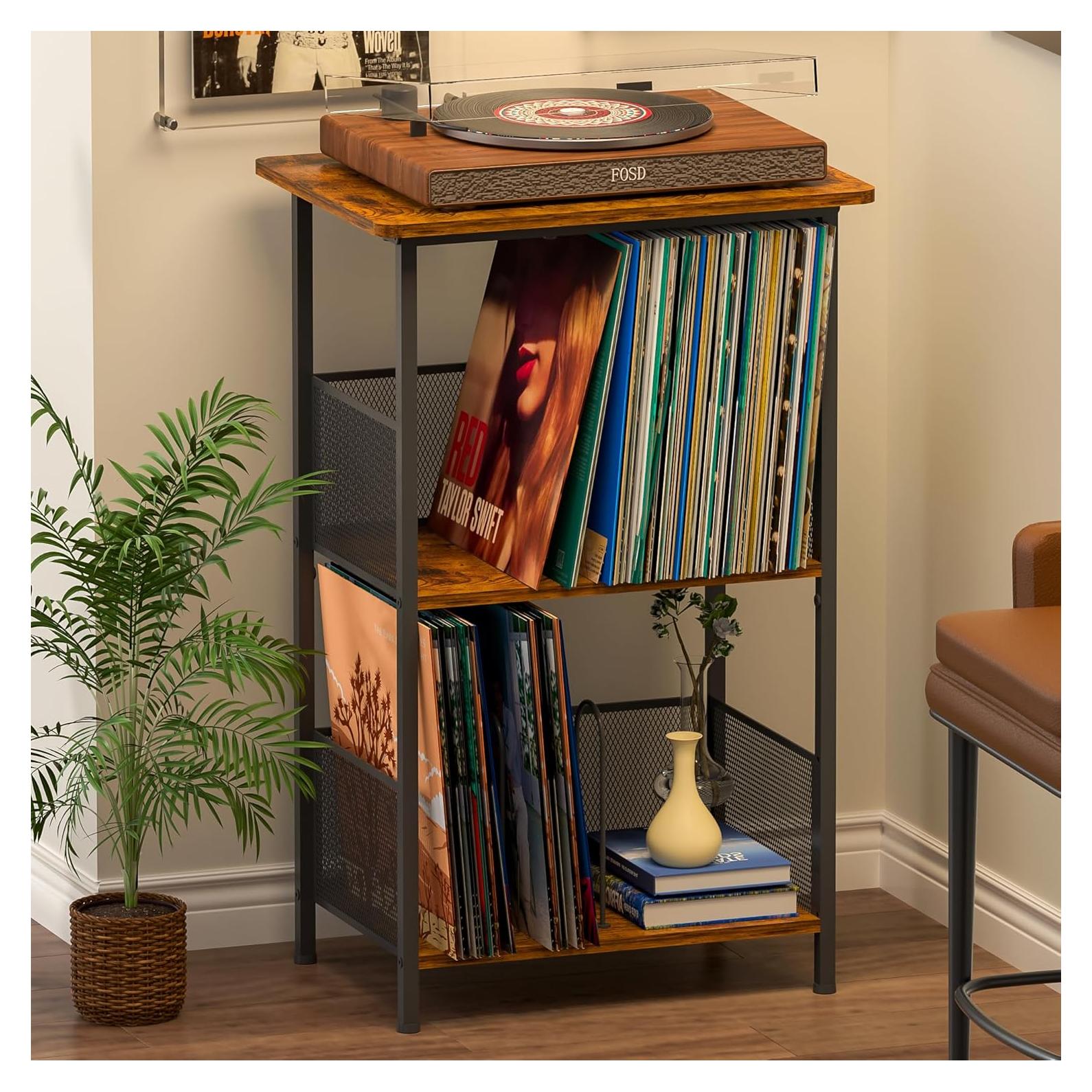 Soporte para Discos de Vinilo Honkazita con Escritorio 200 Álbumes