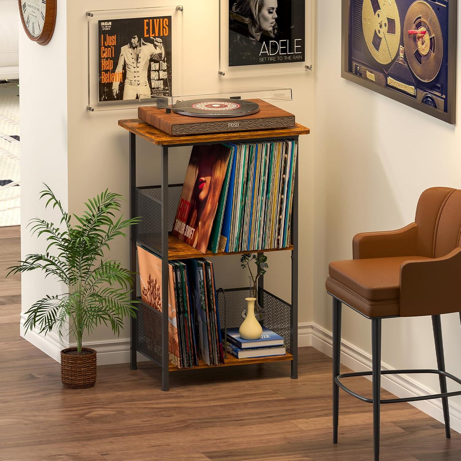 Soporte para Discos de Vinilo Honkazita con Escritorio 200 Álbumes