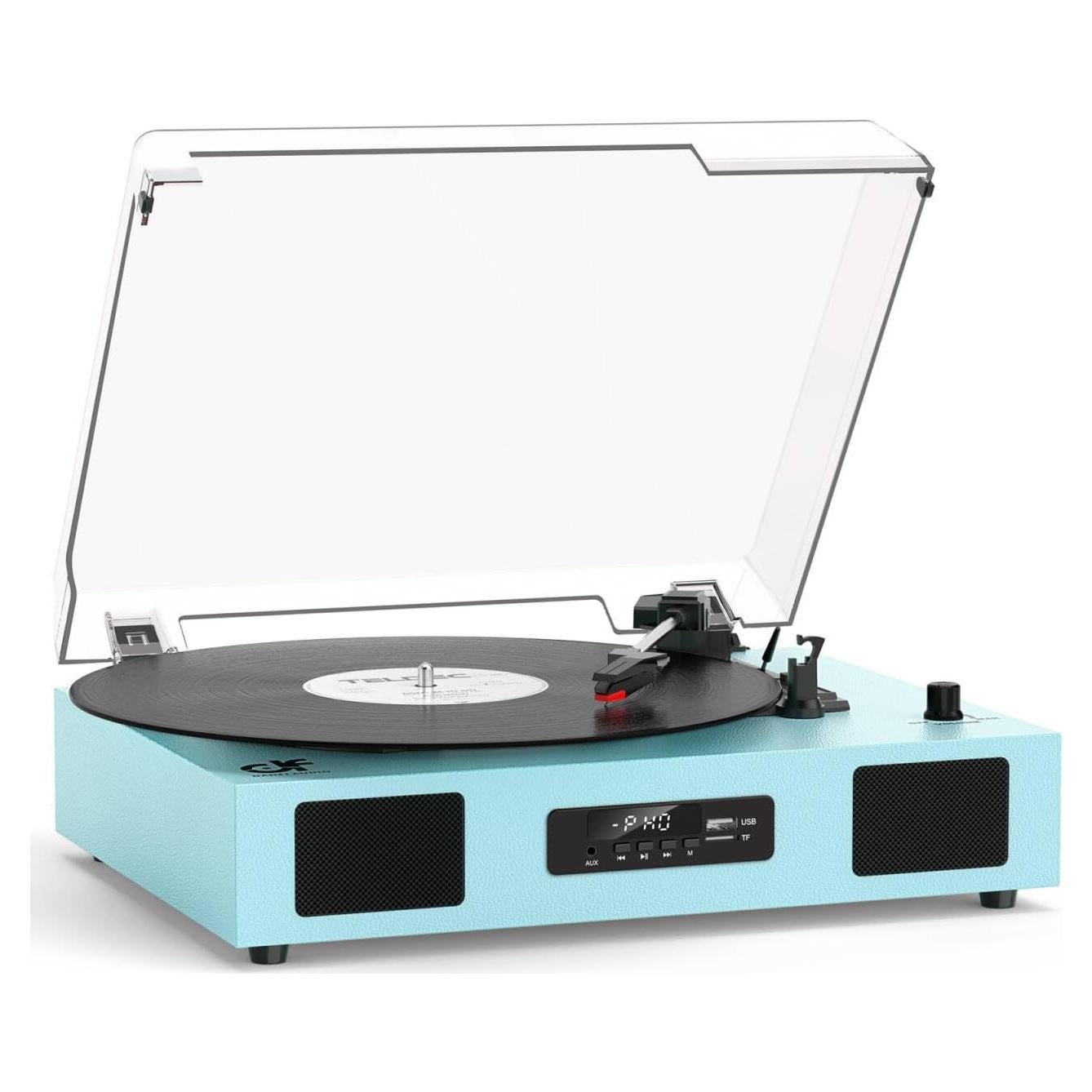 Reproductor de Vinilo Bluetooth DANFI AUDIO SON1-TE-2017BU 3 Velocidades