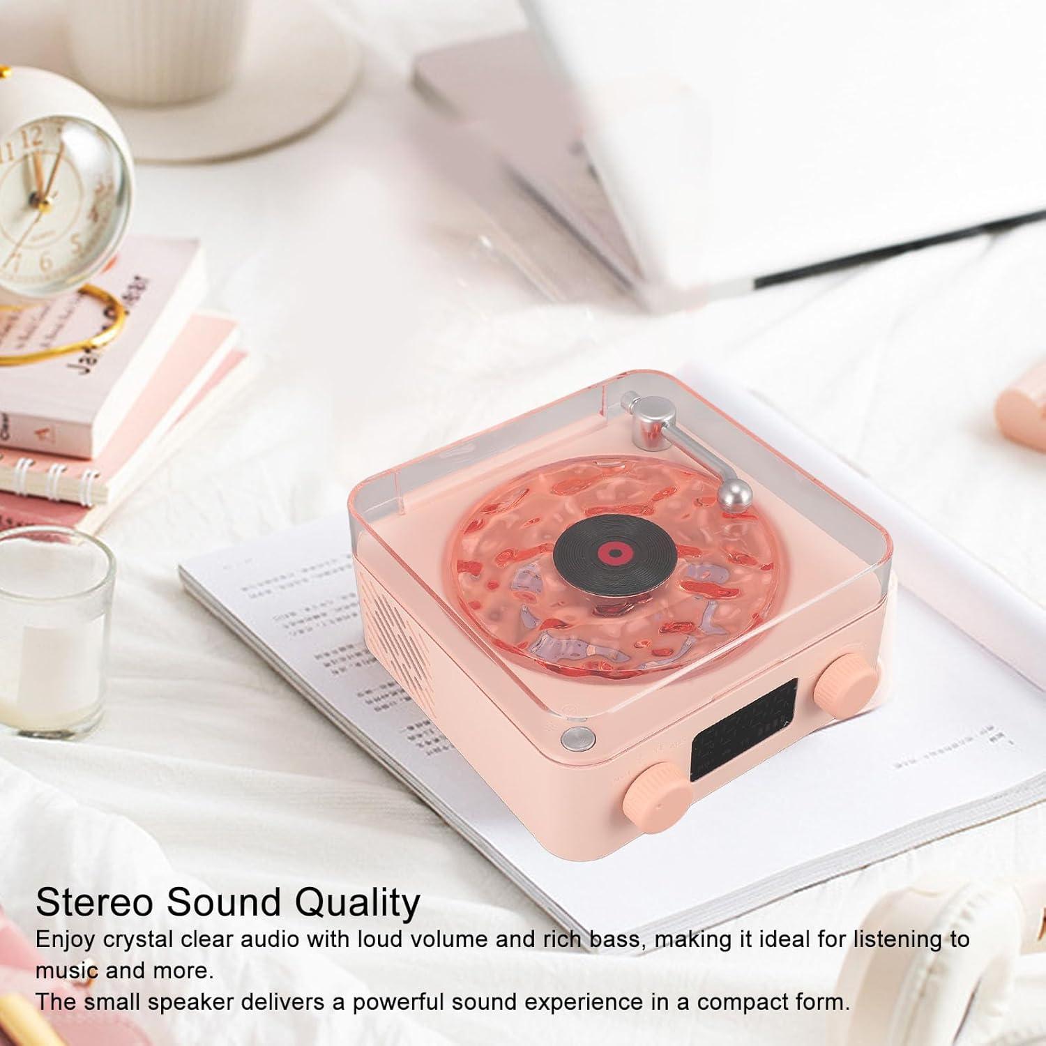 Altavoz Bluetooth 3 en 1 Asixxsix con Luz Nocturna Rosa