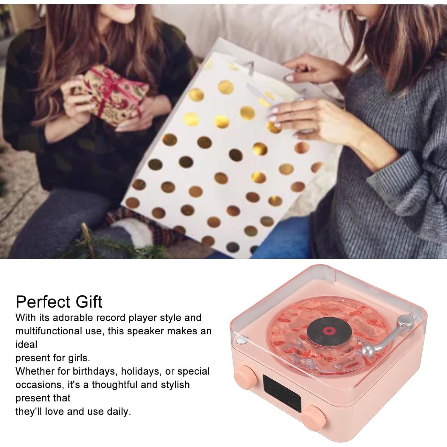 Altavoz Bluetooth 3 en 1 Asixxsix con Luz Nocturna Rosa