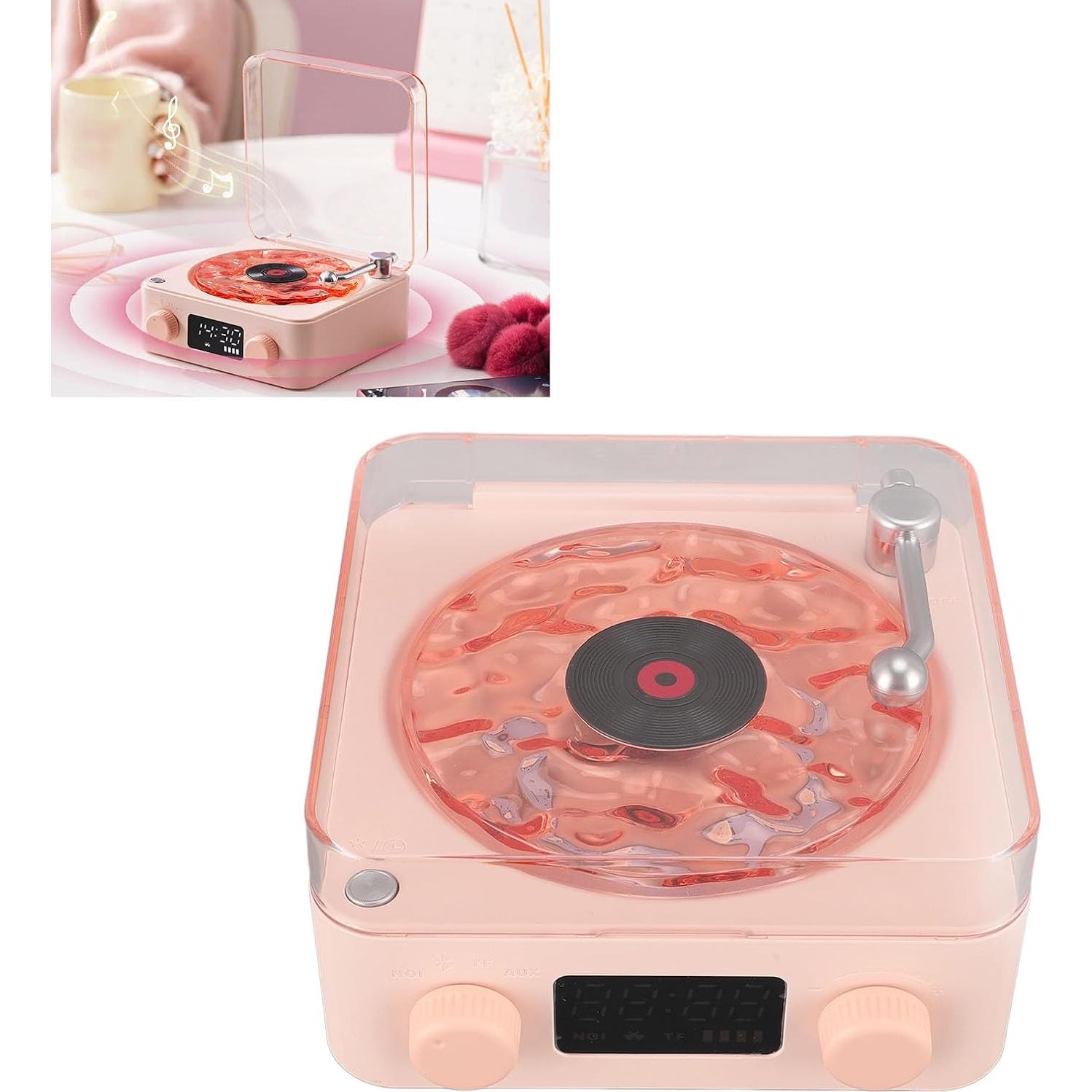 Altavoz Bluetooth 3 en 1 Asixxsix con Luz Nocturna Rosa