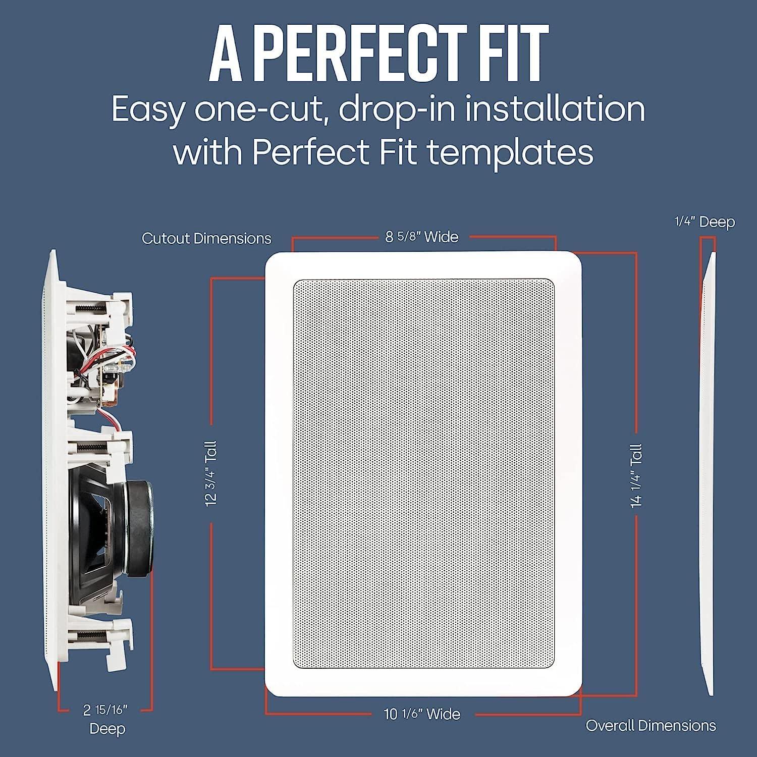 Altavoces Empotrados Polk Audio RC85i 8" (4 Unidades) Blanco