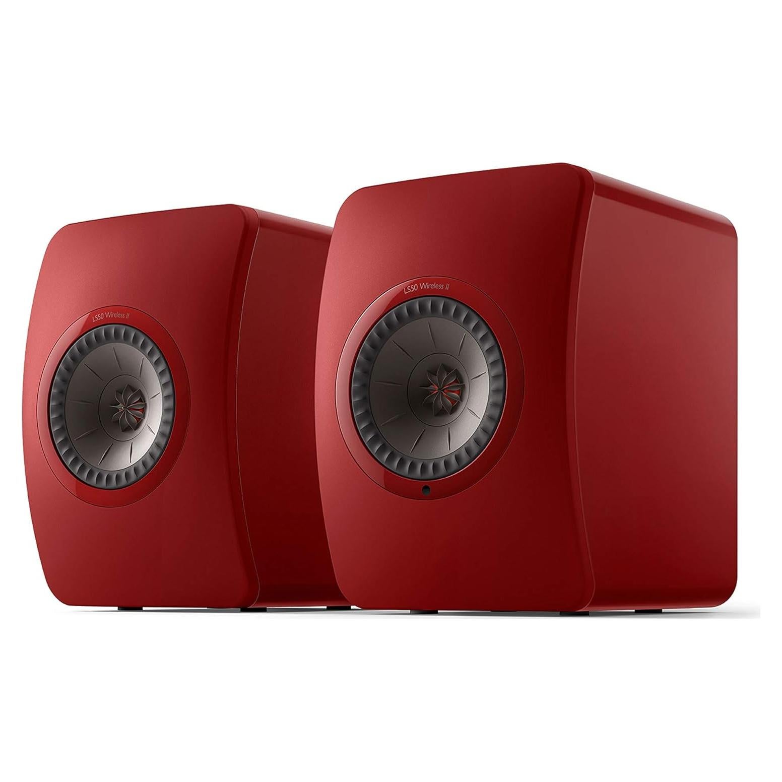 Altavoces de estantería KEF LS50 Wireless II - Rojo Carmesí