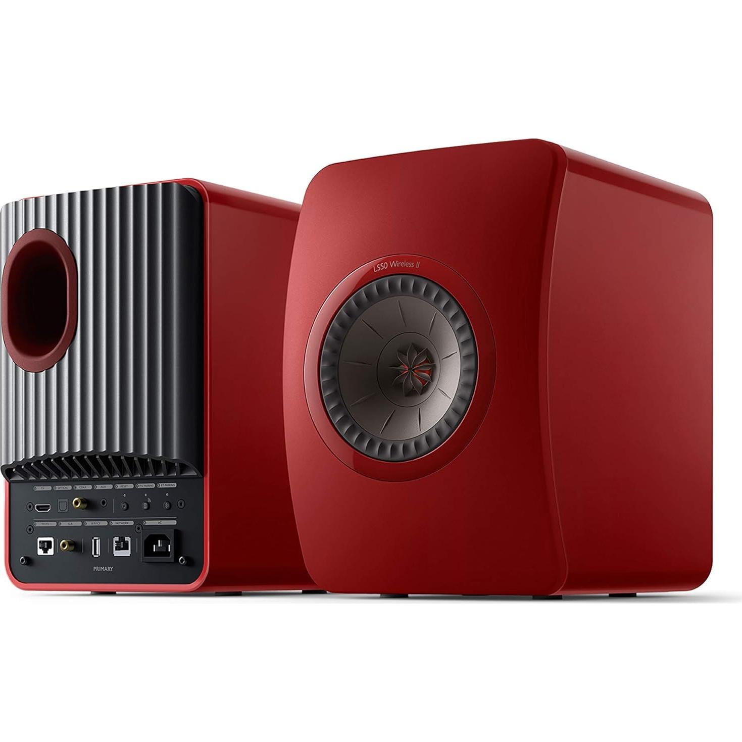 Altavoces de estantería KEF LS50 Wireless II - Rojo Carmesí