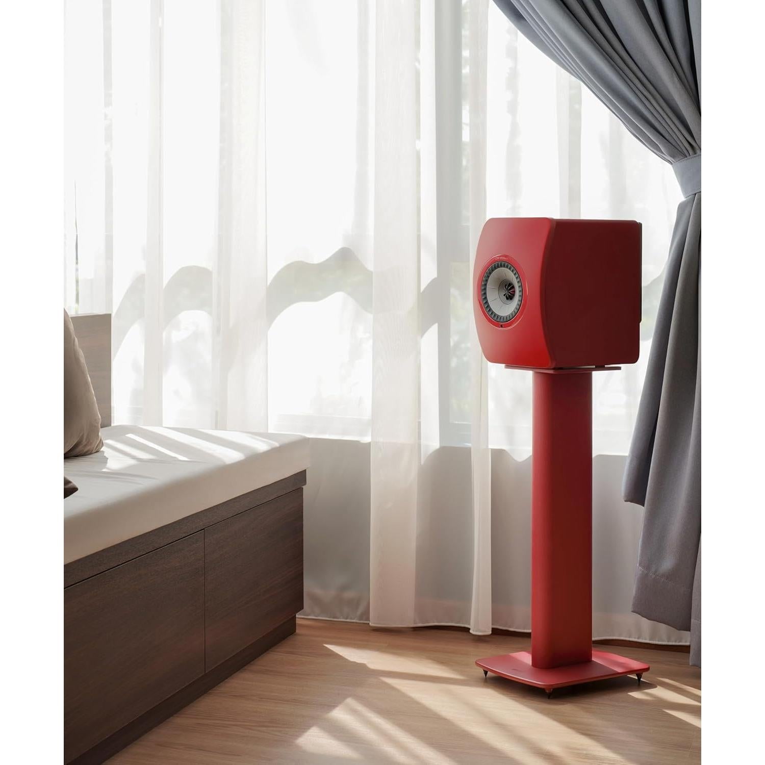 Altavoces de estantería KEF LS50 Wireless II - Rojo Carmesí