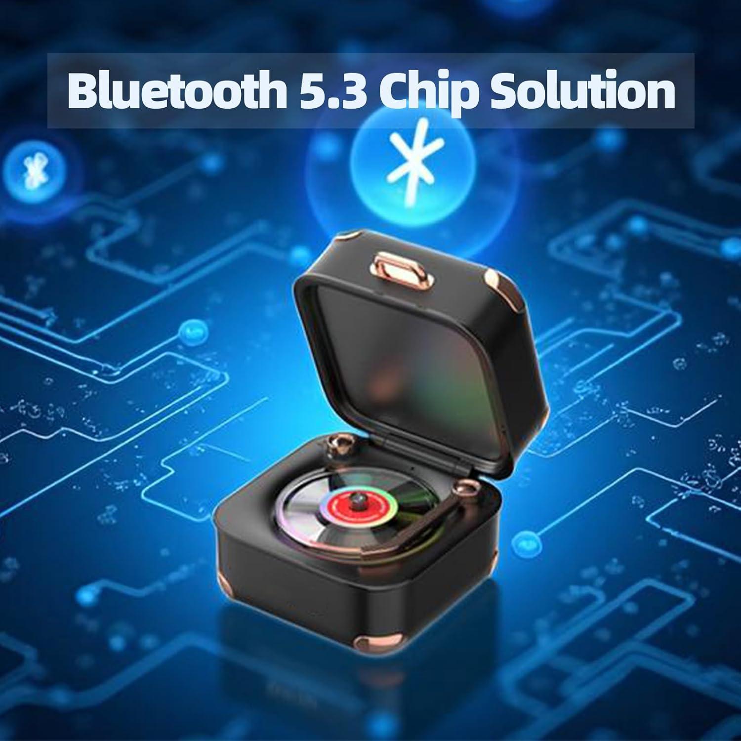 Altavoz Bluetooth Retro ULIKTO SZJ-BT-A17-W 5W con Luz RGB