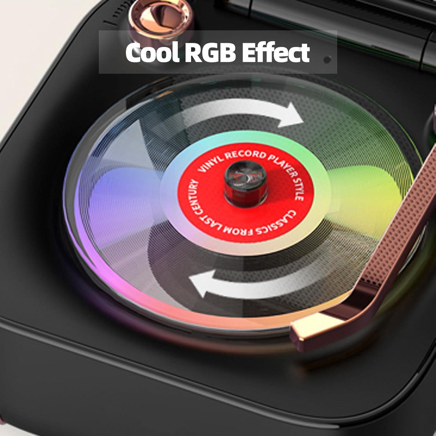 Altavoz Bluetooth Retro ULIKTO SZJ-BT-A17-W 5W con Luz RGB