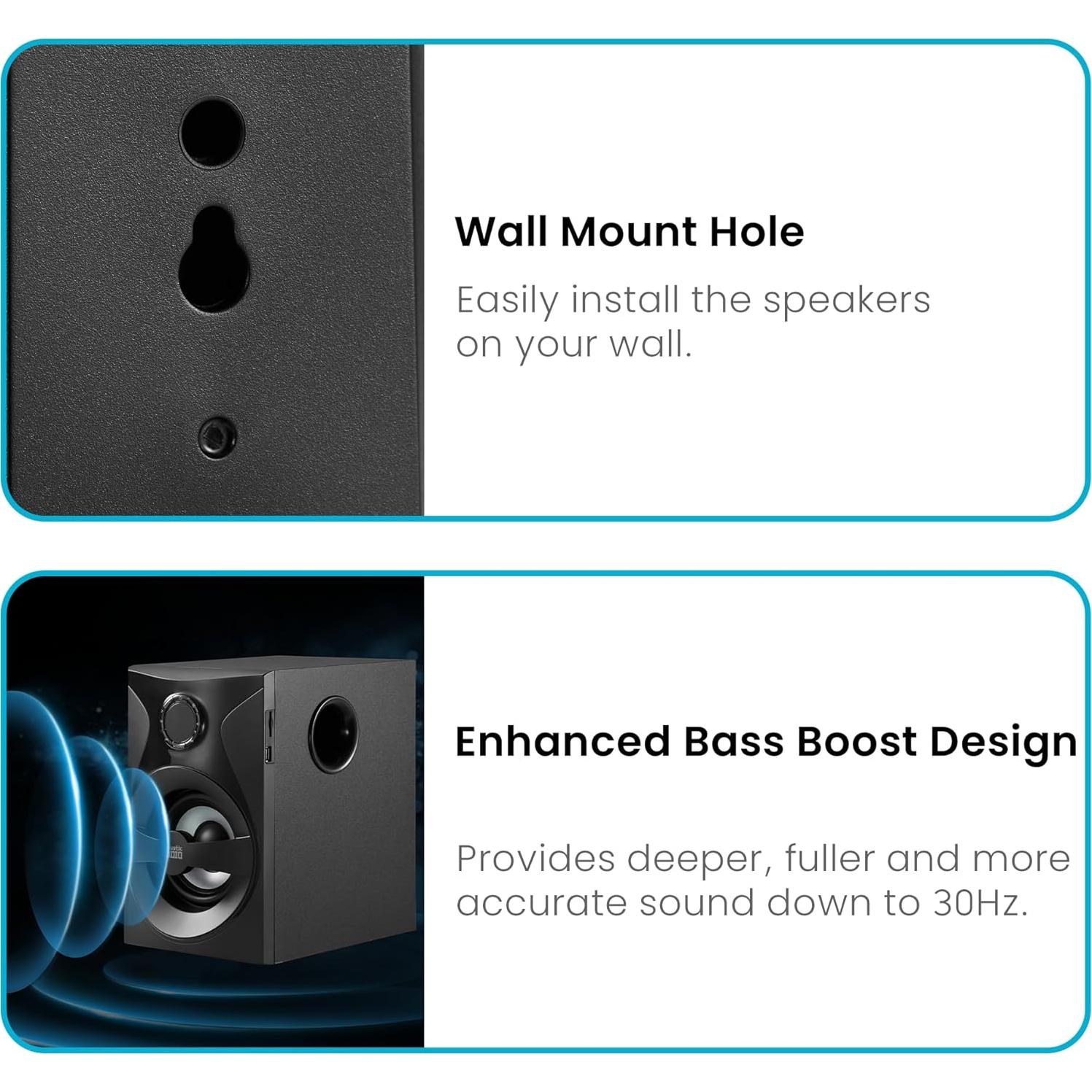 Sistema de Altavoces 5.1 Goldwood Bluetooth con Subwoofer LED