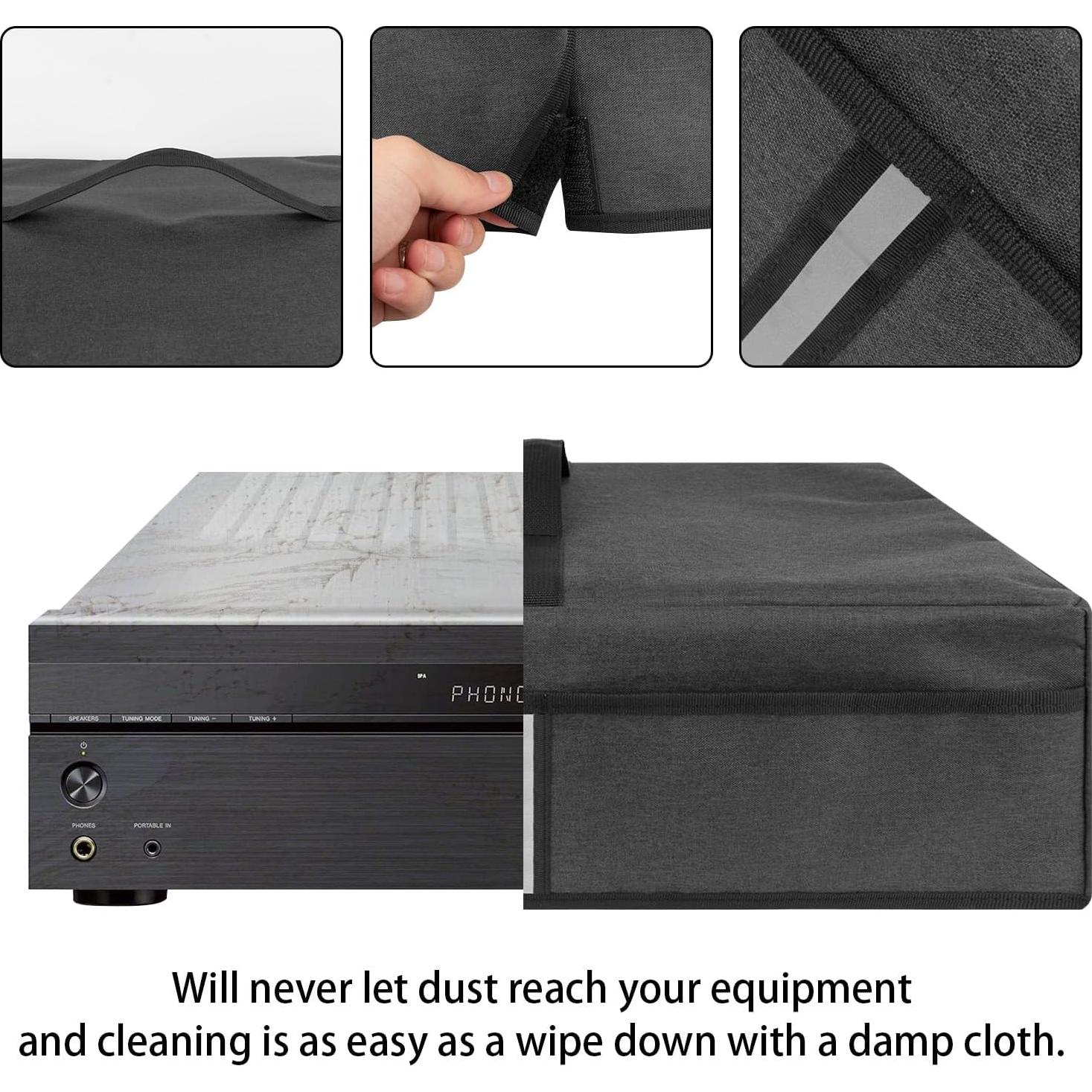 Cubierta de Polvo para Tocadiscos Kingshion 48x38x15cm