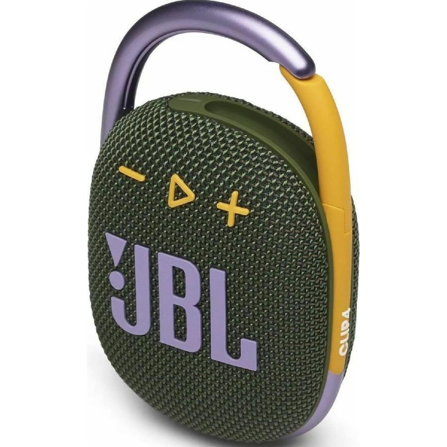Paquete 2 Altavoces Bluetooth JBL Clip 4 Impermeables Verde