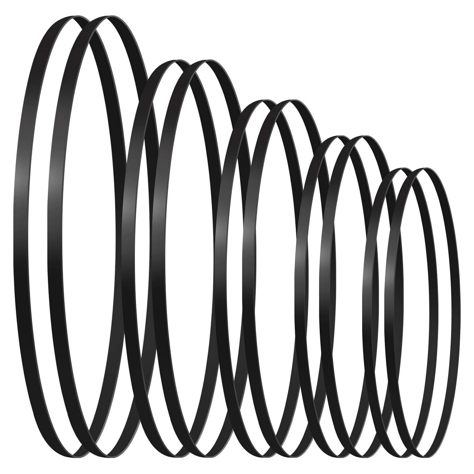 10 Correás de Goma para Giradiscos Frienda - 5 Tamaños