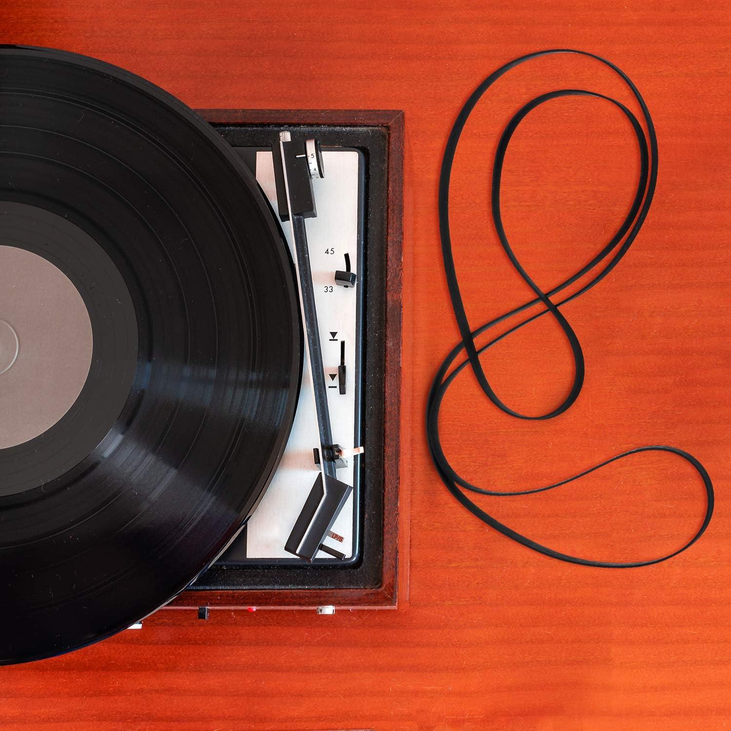 10 Correás de Goma para Giradiscos Frienda - 5 Tamaños