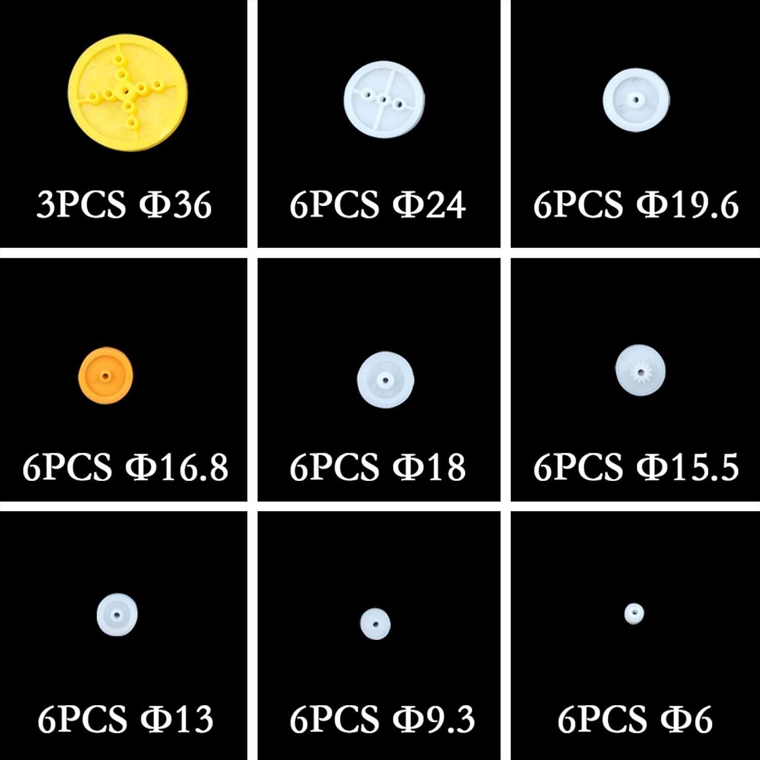 Kit de Poleas de Correa EUDAX 107 Piezas para Modelos DIY