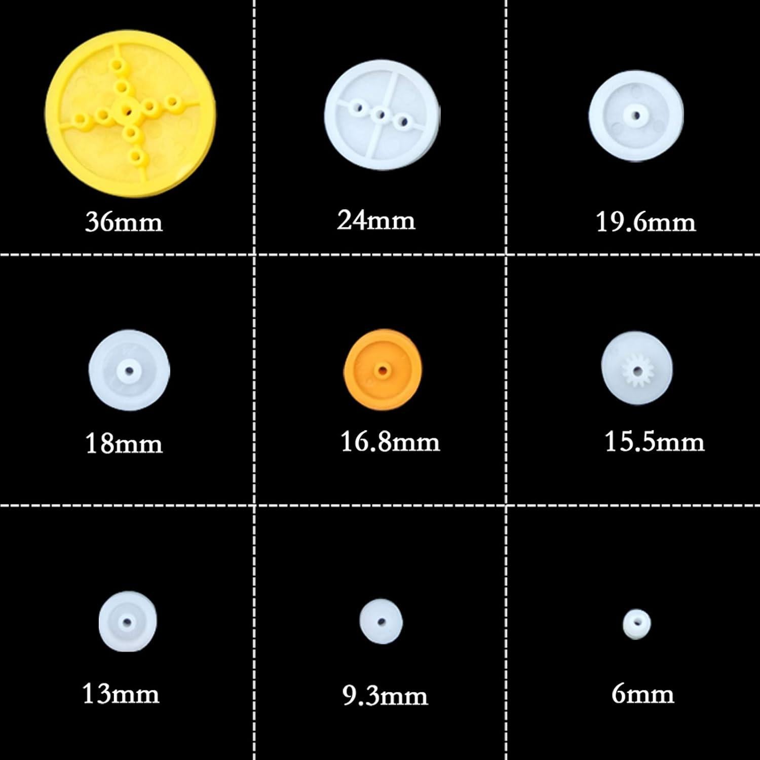 Kit de Poleas de Correa EUDAX 107 Piezas para Modelos DIY