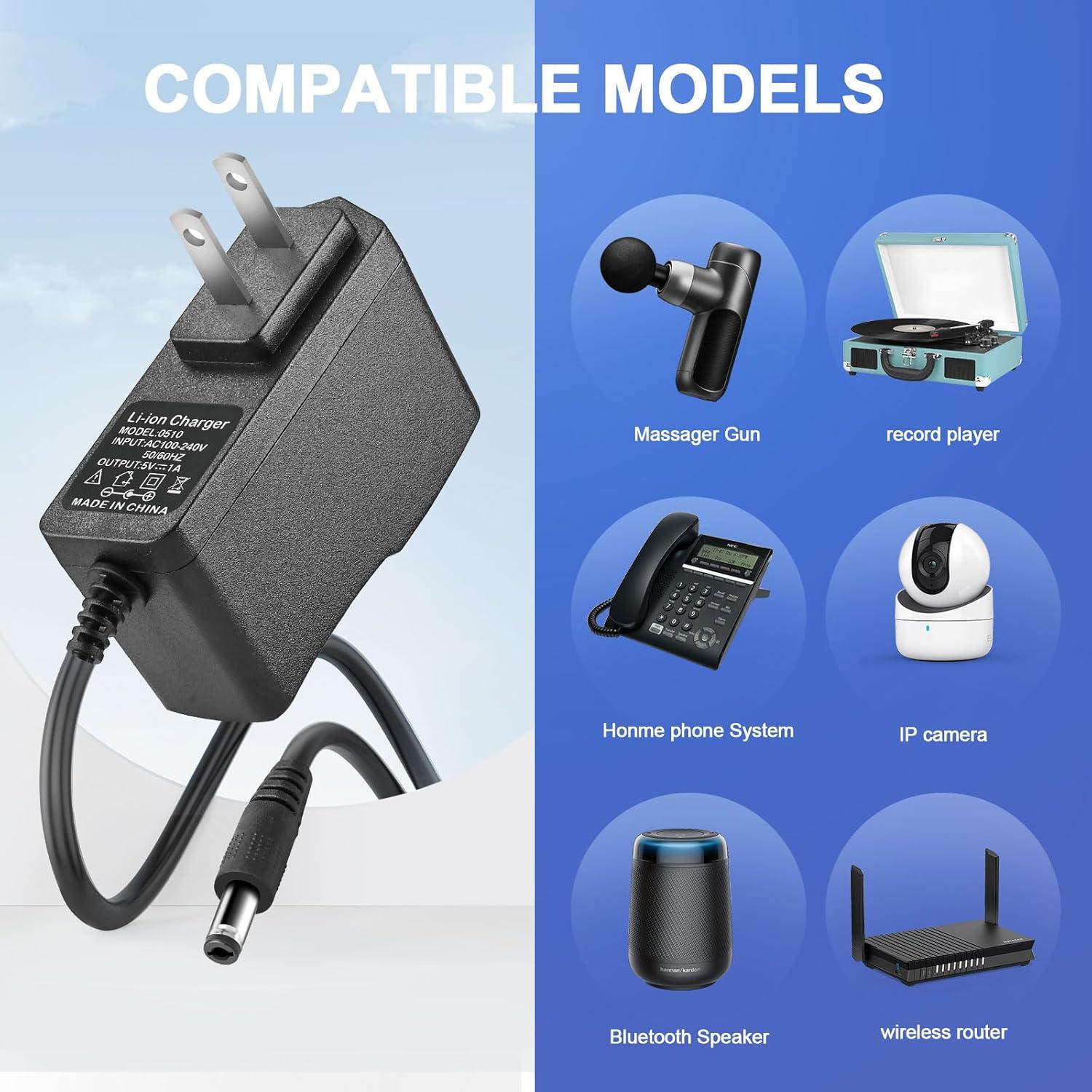 Cable de Alimentación 5V YDRANT para Tocadiscos VSC-550BT